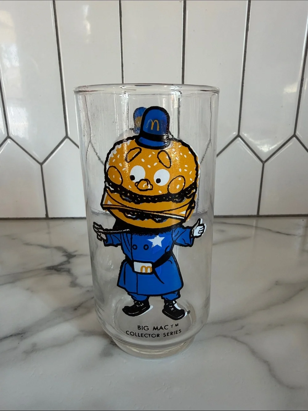 Vintage 1977 McDonalds Big Mac Collector Series Glass
